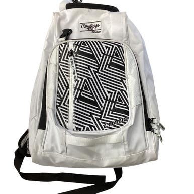 Used Rawlings CHAOS BB/SB Player Backpack White 11760-S000081158