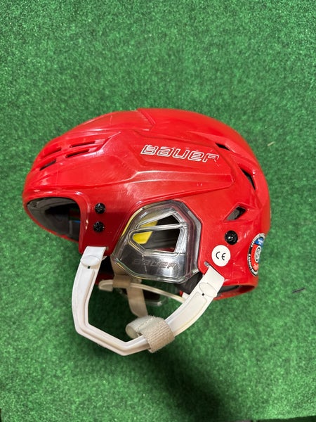 Red Small Bauer Re-Akt 95 Helmet (Used)