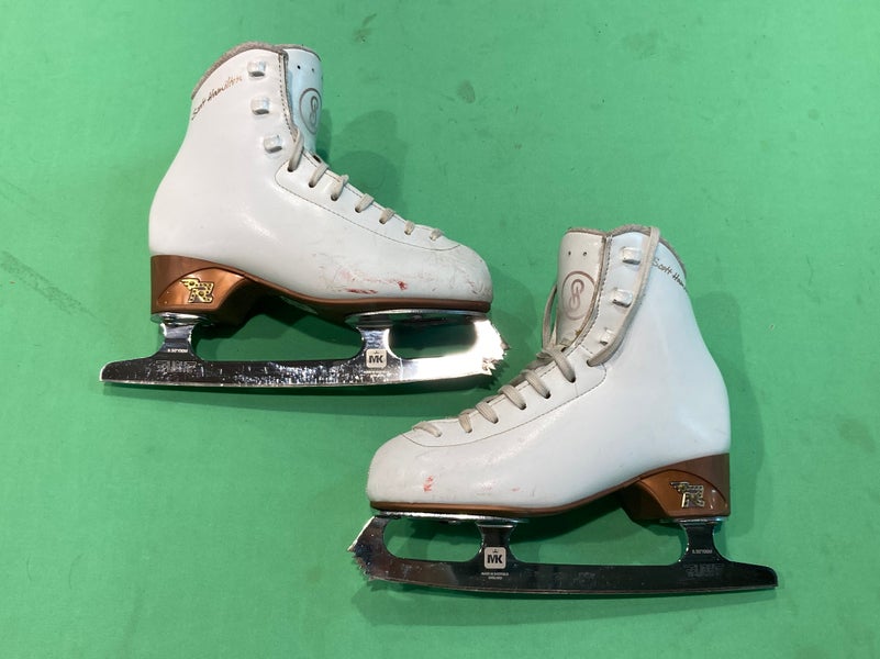 Used Junior Risport 'Scott Hamilton' Figure Skates Size 3.5