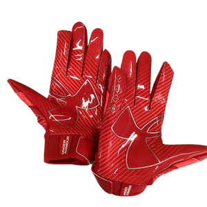 Used Under Armour F9 NITRO FB Gloves Red Youth 11613-S000163980