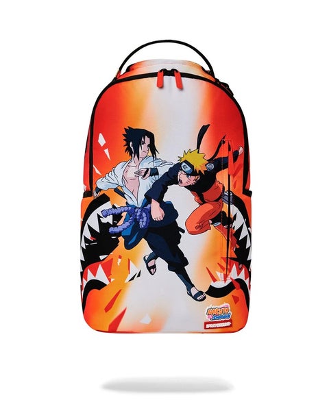 Sprayground Naruto vs Sasuke Shatter Dlxsr Backpack Graphic Laptop Bag DSB104