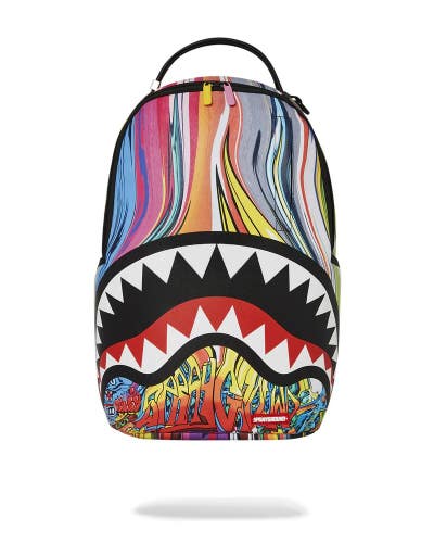 Sprayground Melt Graf Backpack Velour Sunglass Compartment Laptop Bag DSB98