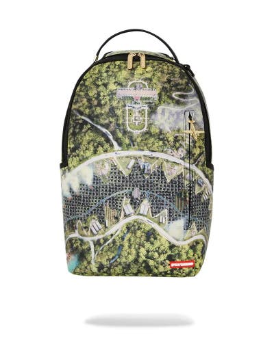 Sprayground Harvest Season Dlxsr Backpack Unisex Gold Zippers Laptop Bag DSB96