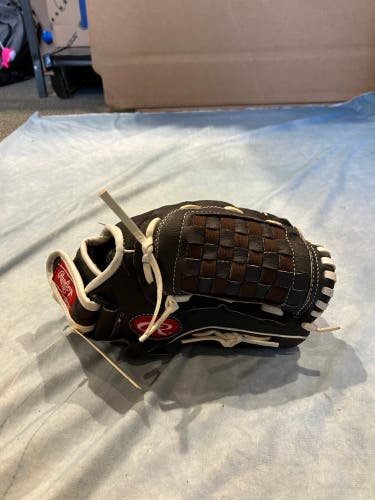 Black Rawlings Highlight RH Softball Glove 12" (Used)