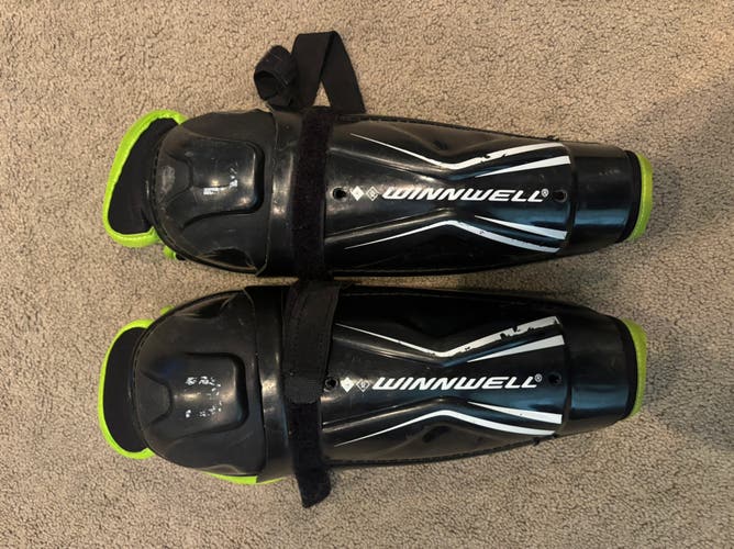 Youth Winnwell AMP 500 10" Shin Pads (Used)