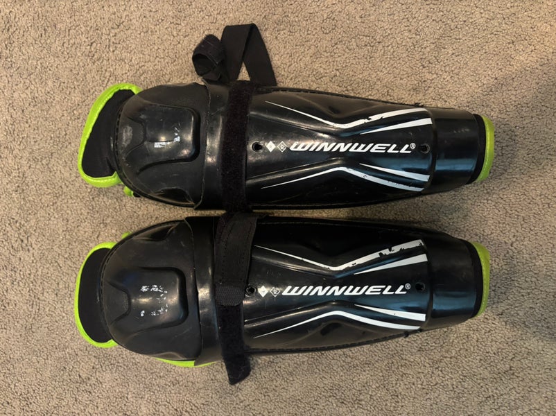 Youth Winnwell AMP 500 10" Shin Pads (Used)
