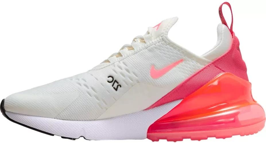 Nike Air Max 270 AH6789-122 Sneaker Women's US 9 White Lifestyle Shoes aaNKE354