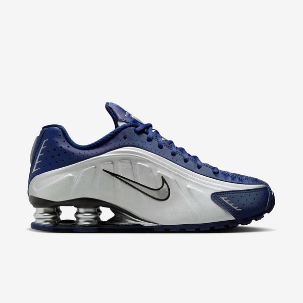 Nike Shox R4 AR3565-400 Sneakers Women's Blue Void Silver Running Shoes aaNKE68