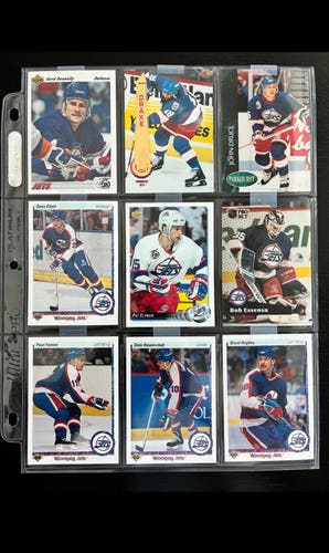 Vintage Winnepeg Jets Hockey Cards