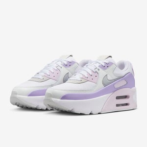 Nike Air Max 90 LV8 FD4328-113 Women's White Hydrangeas Platform Shoes aaNKE75