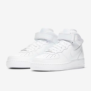 Nike Air Force 1 '07 Mid DD9625-100 Sneakers Womens White Leather Shoes aaNKE373
