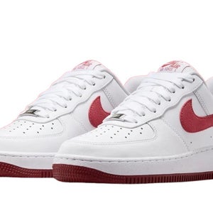 Nike Air Force 1 Low FQ7626-100 Womens White Dragon Red Lifestyle Shoes aaNKE125