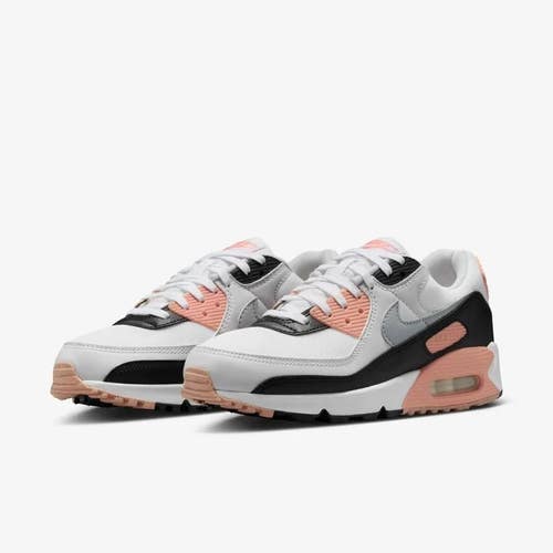 Nike Air Max 90 DH8010-109 Sneakers Women's White Black Lifestyle Shoes aaNKE191