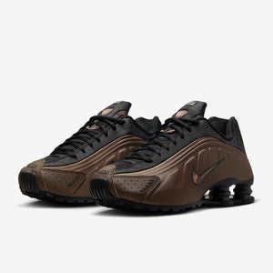 Nike Shox R4 AR3565-007 Sneakers Women Off Noir Ironstone Running Shoes aaNKE363