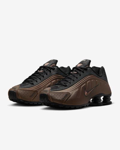 Nike Shox R4 AR3565-007 Sneakers Women Off Noir Ironstone Running Shoes aaNKE363