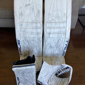 Pro Stock True PX5 Goalie Pads, Glove, & Blocker Set - 34+2.5