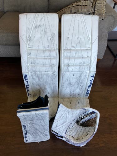 Pro Stock True PX5 Goalie Pads, Glove, & Blocker Set - 34+2.5