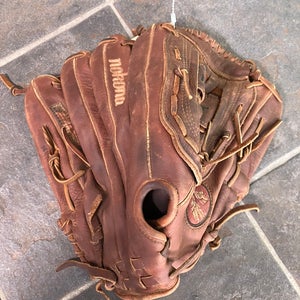 Brown Nokona RH Softball Glove 14" (Used)