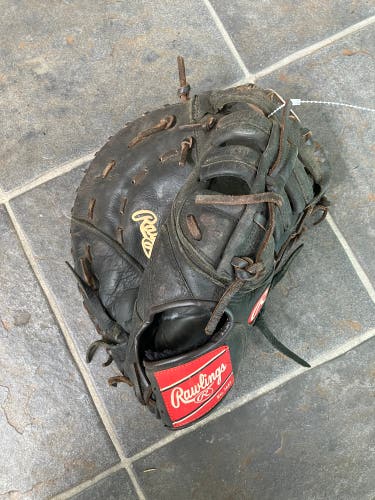 Black Rawlings Premium Series RH First Base Baseball Glove 12.5" (Used)