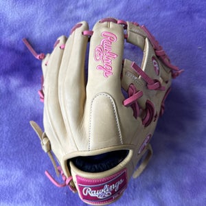 Brown Rawlings Gold Glove Elite RH Infield Baseball Glove 11.5" (Used)