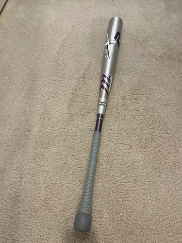 Purple collegiate issued 2025 Marucci CATX2 Connect Hybrid, puck knob