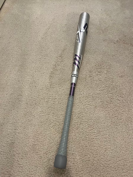 Purple collegiate issued 2025 Marucci CATX2 Connect Hybrid, puck knob