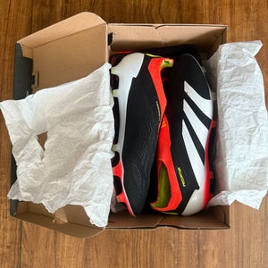 Black Men's Size M 9.5 (W 10.5) Adidas Predator Elite LL FG Cleats (New)