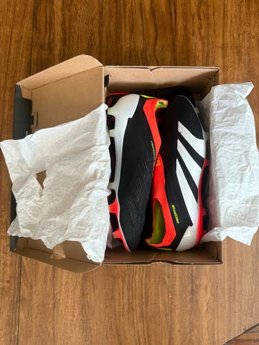 Black Men's Size M 9.5 (W 10.5) Adidas Predator Elite LL FG Cleats (New)