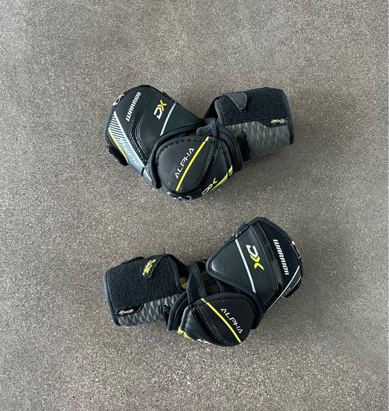 Used Warrior Alpha DX Senior Size Small Hockey Elbow Pads (Check Description)
