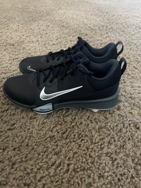 Black Men's Size M 10.0 (W 11.0) Adult Nike Trout Low Top Metal (New)