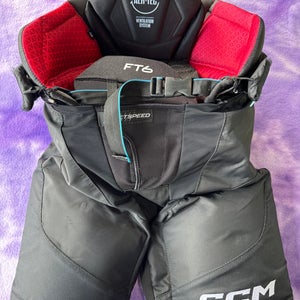 Black Senior Small CCM Jetspeed ft6 Hockey Pants (Used)