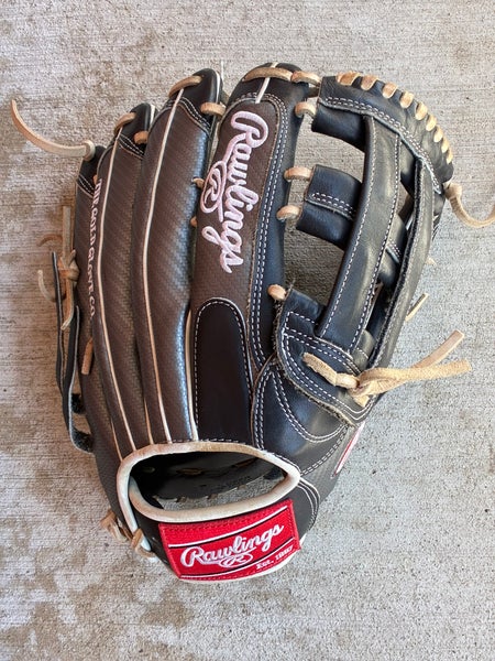 Black Adult Rawlings Heart of the Hide RH Baseball Glove 12.75" (Used)