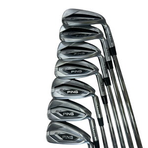 Men's 2021 Ping G425 Right Handed Iron Set Regular Flex (7 Clubs) #5 - #9, PW, GW Steel Shaft (Used)