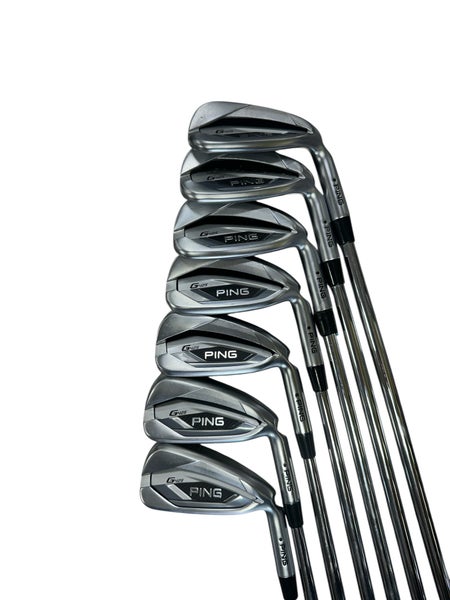 Men's 2021 Ping G425 Right Handed Iron Set Regular Flex (7 Clubs) #5 - #9, PW, GW Steel Shaft (Used)
