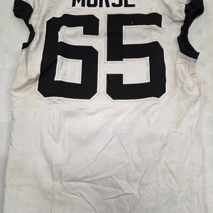 Jaguars MITCH MORSE #65 Game Used GU Football Jersey 12-8-24 vs Titans WHITE