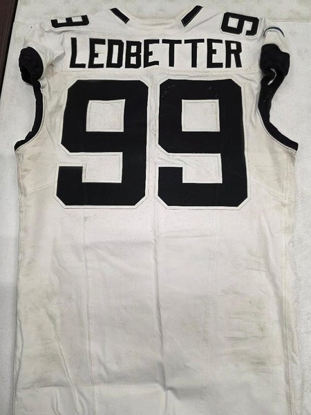 Jaguars JEREMIAH LEDBETTER #99 Game Used GU Football Jersey 12-22-24 vs Raiders
