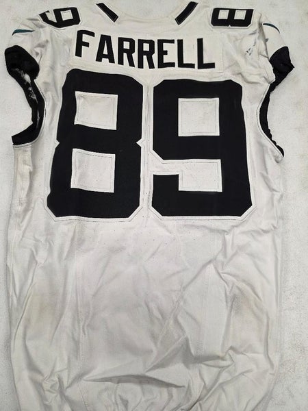 Jaguars LUKE FARRELL #89 Game Used GU Football Jersey 9-29-24 vs Texans