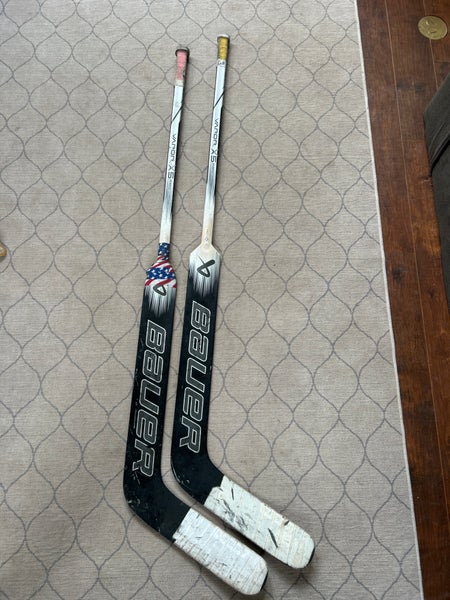 Intermediate Bauer Vapor X5 Pro Regular Goalie Stick 23" Paddle (Used) (2 pack)