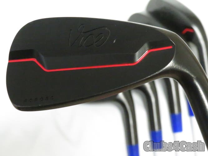 Vice VG101 Black forged Irons Mitsubishi WHIZ 60 Regular Flex 5-P  +1/2" TALL