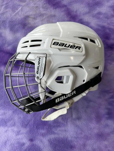 White Small Bauer IMS 5.0 Helmet (Used)
