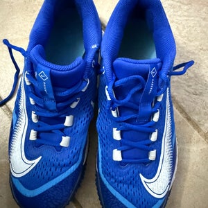 Blue Men's Size M 10.0 (W 11.0) Adult Nike Nike alpha huarache elite 4 Low Top Turf Cleats (Used)