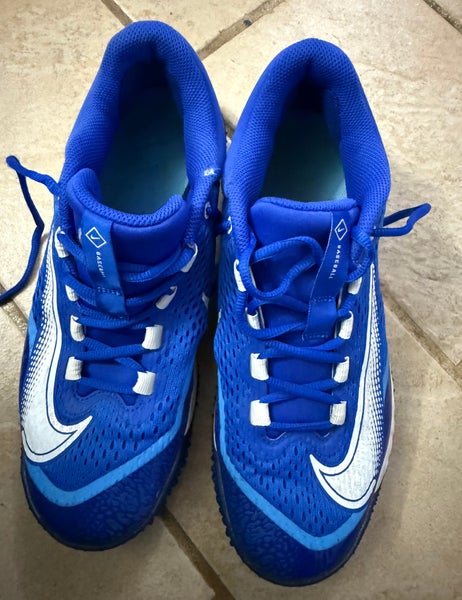 Blue Men's Size M 10.0 (W 11.0) Adult Nike Nike alpha huarache elite 4 Low Top Turf Cleats (Used)