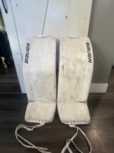 Small Bauer Supreme UltraSonic Goalie Leg Pads (Used)