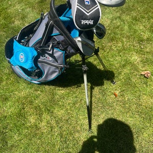 Junior US Kids Golf Ultralight 48 Left Hand Clubs 5 clubs plus bag  (Used)