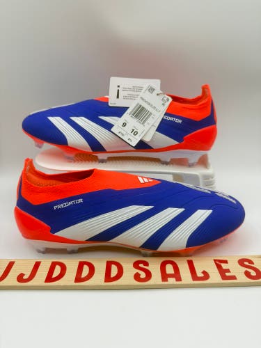 Adidas Predator ELITE LL FG Laceless Soccer Cleats Blue IF6447 Men’s Sz 9 NWT