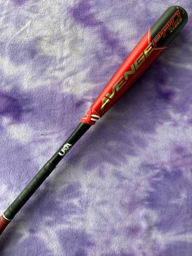 2023 AXE Avenge Pro Hybrid Bat USABat Certified (-10) Hybrid 21 oz 31" (Used)
