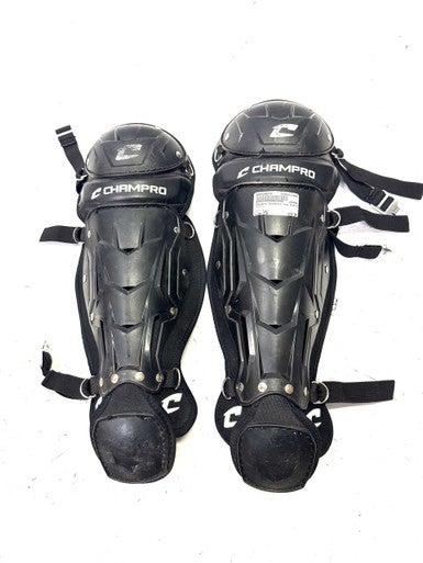 Used Champro Catchers Leg Guards Black Youth 11860-S000296870
