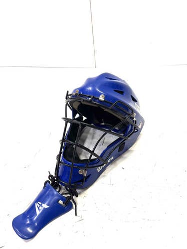 Used Wilson Catchers Helmet w/Mask Navy Blue One Size 11860-S000296869