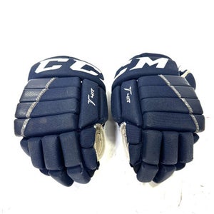 Used CCM T4R Youth Gloves Navy Blue 10" 11860-S000296816