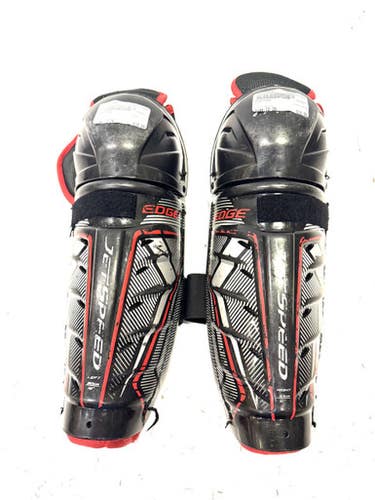 Used CCM EDGE Junior Shin Guards Black 12" 11860-S000296803